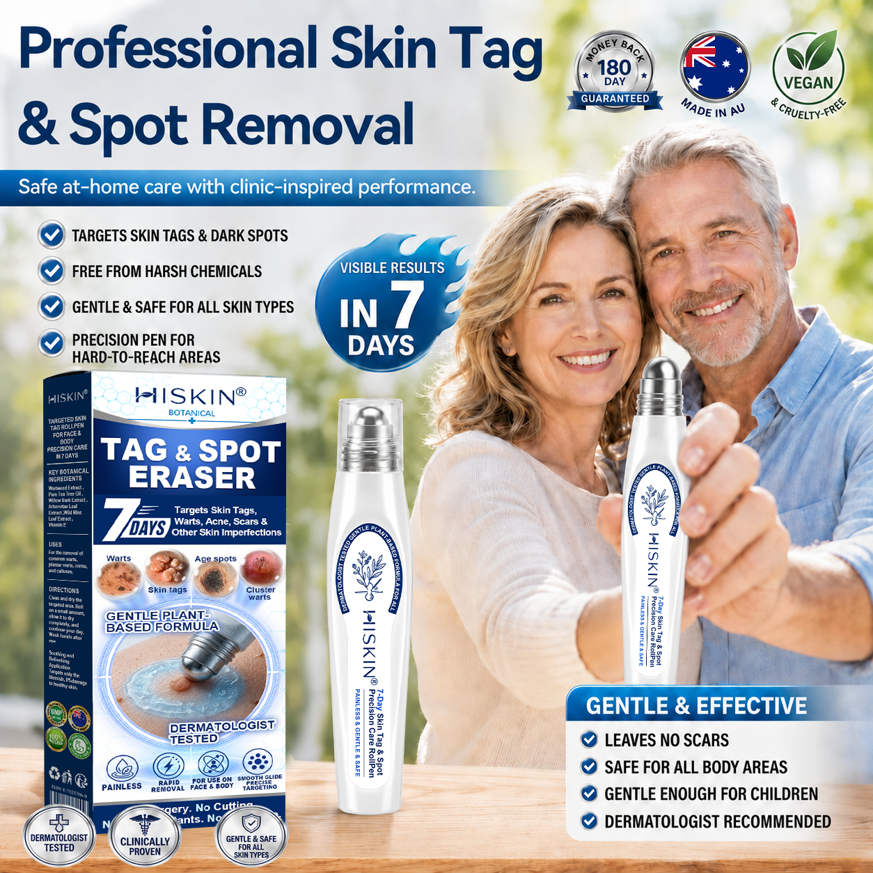 🎁 Only a few 𝐇𝐈𝐒𝐊𝐈𝐍® Wart Removal Pens left — enjoy an extra 30% OFF today! ✨ Easily target unwanted warts from the comfort of your home and support smoother, clearer-looking skin. Don't miss out—this limited-time offer won't be back anytime soon!