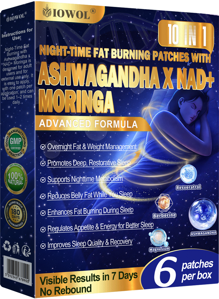 IOWOL ® NIGHT-TIME FAT BURNING PATCHES! ZERO PILLS & ZERO WASTE & ZERO STRUGGLE & 100% RESULTS.