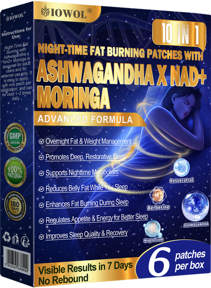 IOWOL ® NIGHT-TIME FAT BURNING PATCHES! ZERO PILLS & ZERO WASTE & ZERO STRUGGLE & 100% RESULTS.
