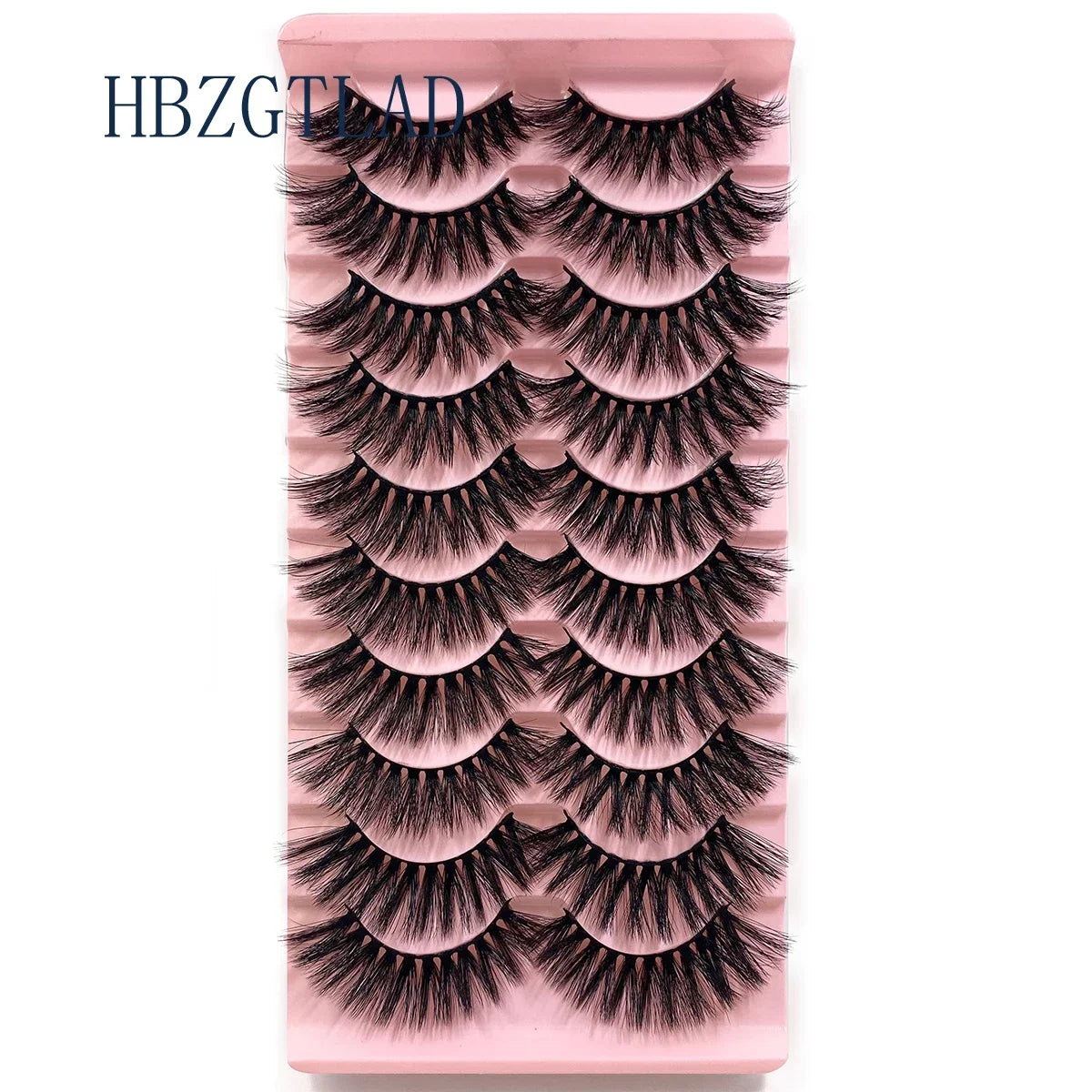 NEW 10pairs 100% Real Fake Mink Eyelashes 3D Natural False Eyelashes 3d Mink Lashes Soft Eyelash Extension Makeup Kit Cilios h13