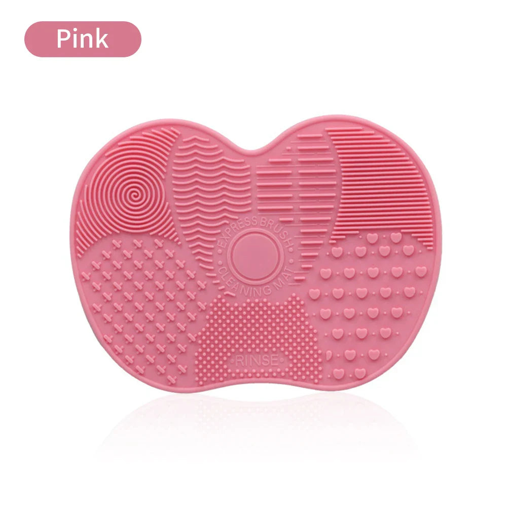 Silicone Makeup Brush Cleaner Mat Cosmetics Brush Cleaning Tool Mat Professional Eyeshadow Foundation Brush Cleaner Mat Makeup
